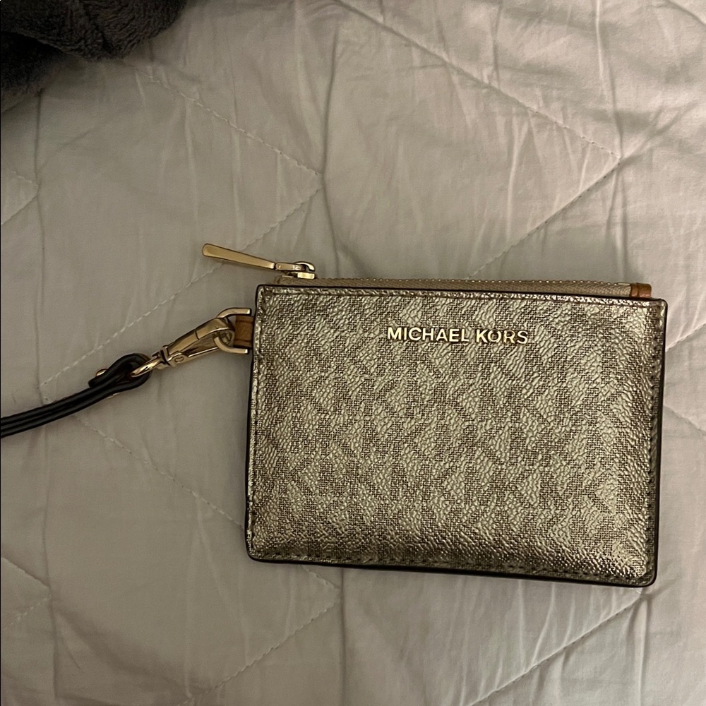 Michael Kors Tan Leather Wristlet